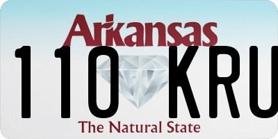 AR license plate 110KRU