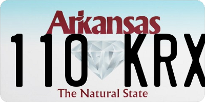 AR license plate 110KRX