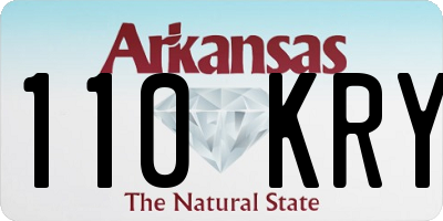 AR license plate 110KRY