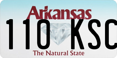 AR license plate 110KSC