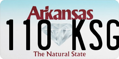 AR license plate 110KSG