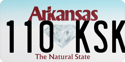 AR license plate 110KSK