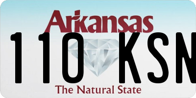 AR license plate 110KSN