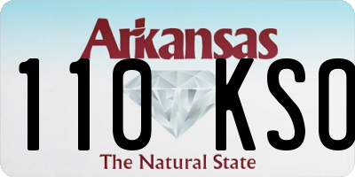 AR license plate 110KSO