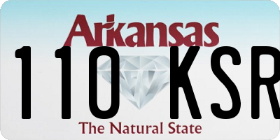 AR license plate 110KSR