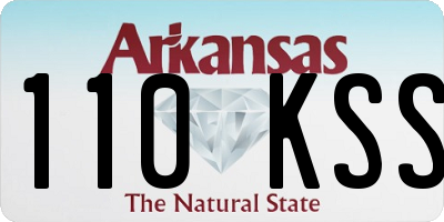 AR license plate 110KSS
