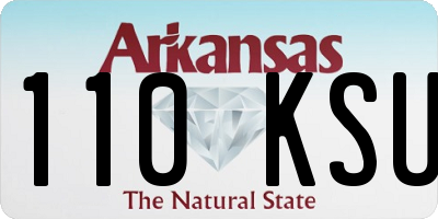 AR license plate 110KSU