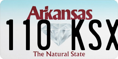 AR license plate 110KSX