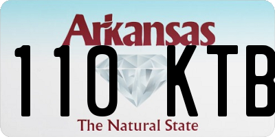 AR license plate 110KTB