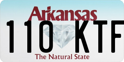 AR license plate 110KTF