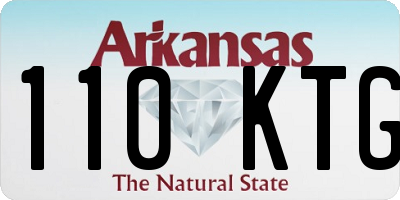 AR license plate 110KTG