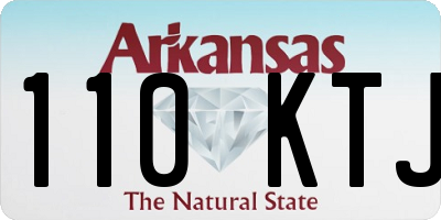 AR license plate 110KTJ