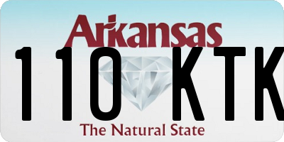 AR license plate 110KTK