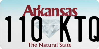 AR license plate 110KTQ