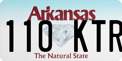 AR license plate 110KTR