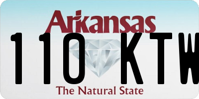 AR license plate 110KTW