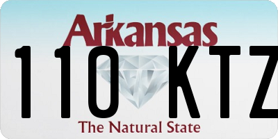 AR license plate 110KTZ