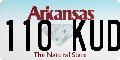 AR license plate 110KUD