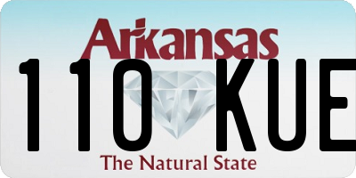 AR license plate 110KUE