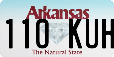 AR license plate 110KUH