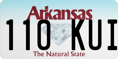 AR license plate 110KUI