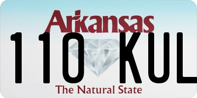 AR license plate 110KUL