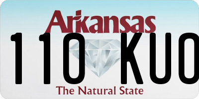 AR license plate 110KUO