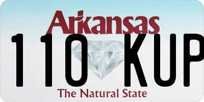 AR license plate 110KUP