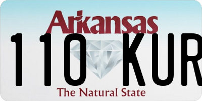 AR license plate 110KUR