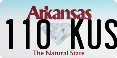 AR license plate 110KUS