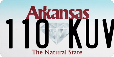 AR license plate 110KUV