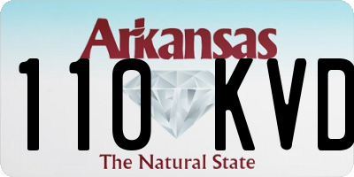 AR license plate 110KVD