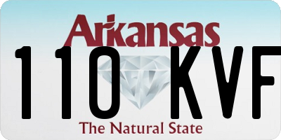 AR license plate 110KVF