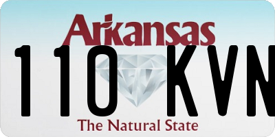 AR license plate 110KVN