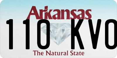 AR license plate 110KVO