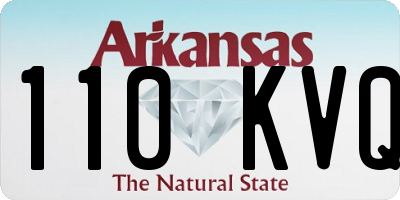 AR license plate 110KVQ