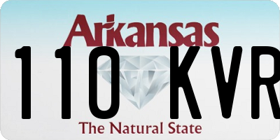 AR license plate 110KVR