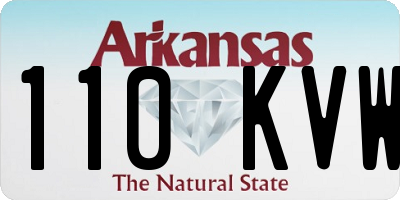 AR license plate 110KVW