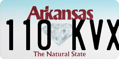 AR license plate 110KVX