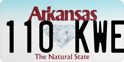 AR license plate 110KWE