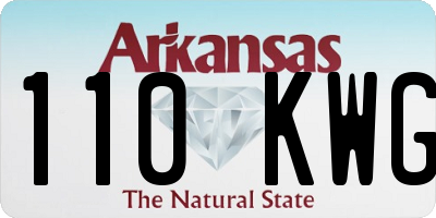 AR license plate 110KWG