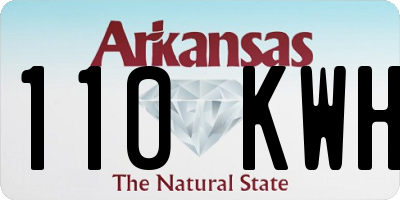 AR license plate 110KWH