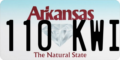 AR license plate 110KWI