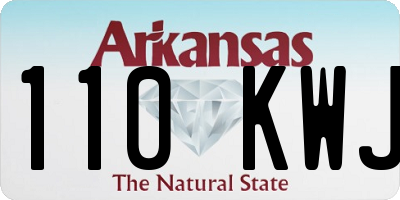 AR license plate 110KWJ