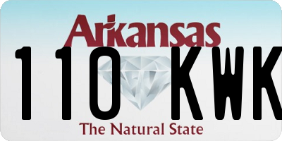 AR license plate 110KWK