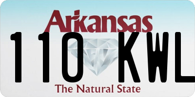 AR license plate 110KWL