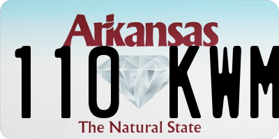 AR license plate 110KWM