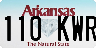AR license plate 110KWR