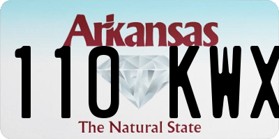 AR license plate 110KWX
