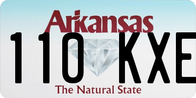 AR license plate 110KXE